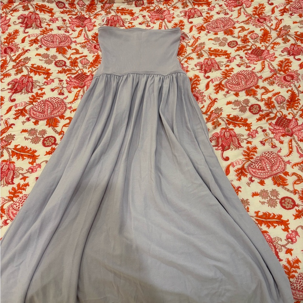 SOLID & STRIPED Lilac Strapless Dress